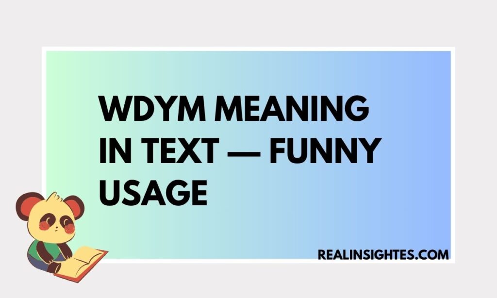 WDYM Meaning in Text — Funny Usage