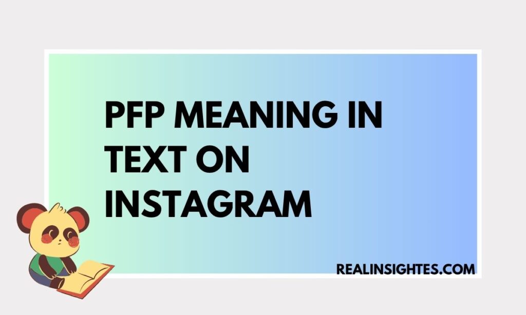 PFP Meaning in Text on Instagram