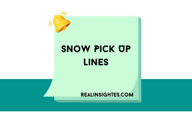 Snow Pick Up Lines