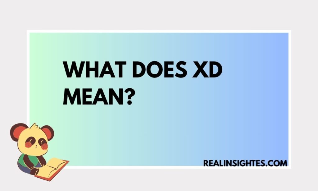 What Does XD Mean