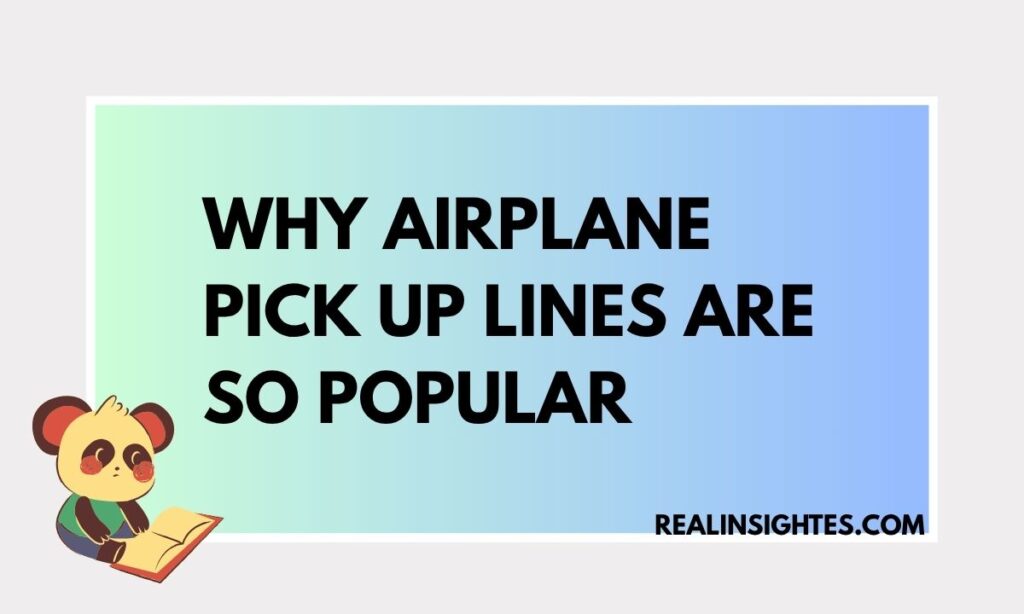 Why Airplane Pick Up Lines Are So Popular