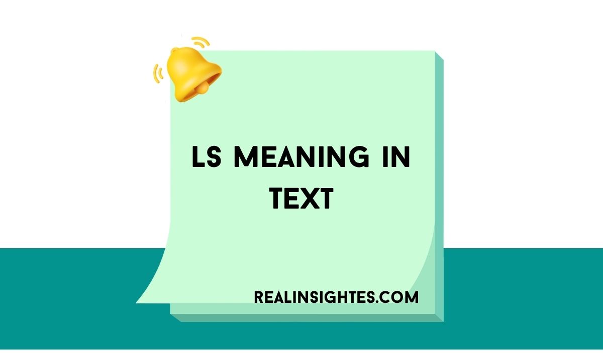 LS Meaning in Text
