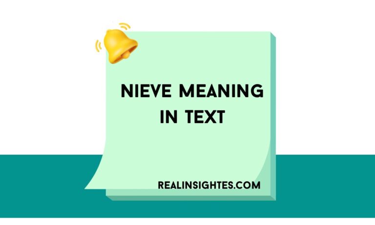 Nieve Meaning in Text