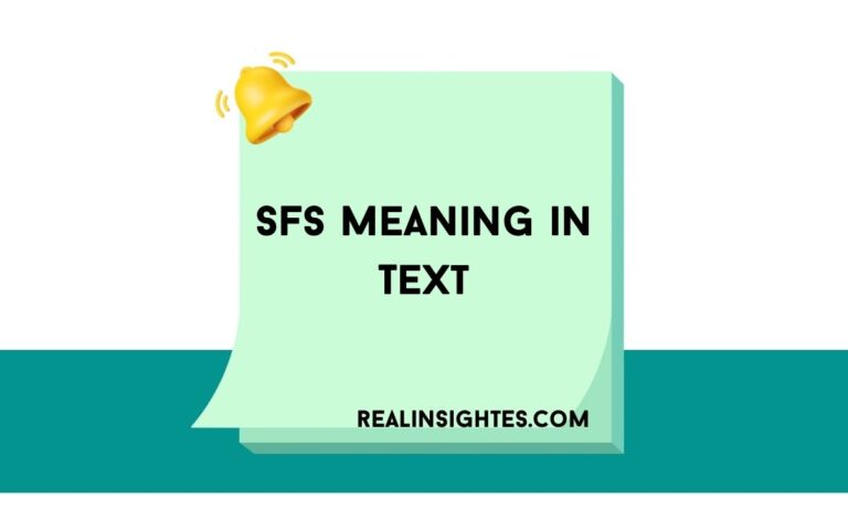 SFS Meaning in Text